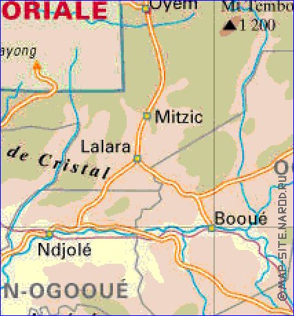 carte de Gabon