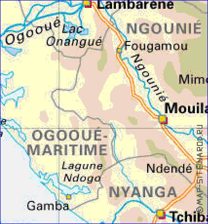 carte de Gabon