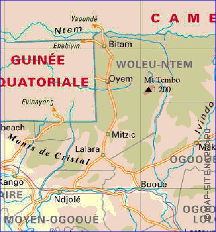 carte de Gabon