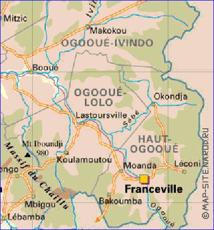 carte de Gabon