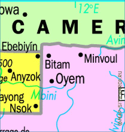 mapa de Gabao