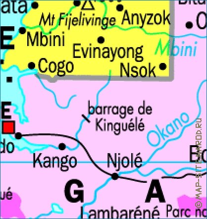 mapa de Gabao