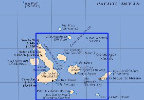 carte de Iles Galapagos en anglais