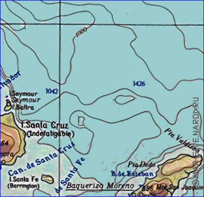 Fisica mapa de Galapagos