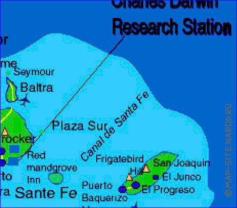 carte de Iles Galapagos