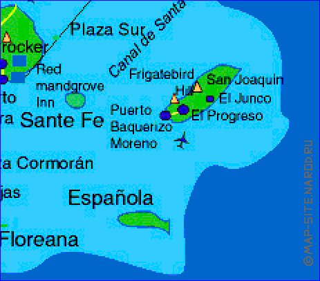 carte de Iles Galapagos