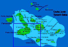 carte de Iles Galapagos
