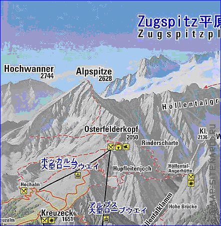 mapa de Garmisch-Partenkirchen em alemao