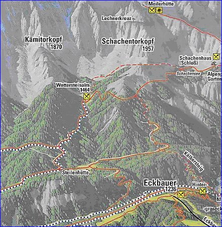 carte de Garmisch-Partenkirchen en allemand