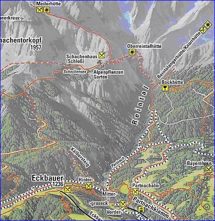 mapa de Garmisch-Partenkirchen em alemao