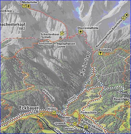 carte de Garmisch-Partenkirchen en allemand