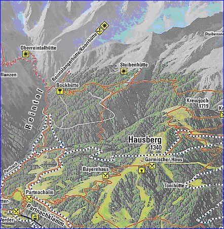 carte de Garmisch-Partenkirchen en allemand