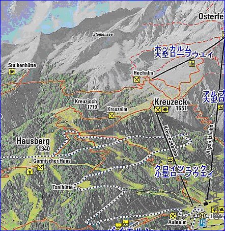 carte de Garmisch-Partenkirchen en allemand