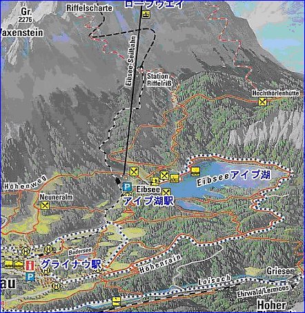 carte de Garmisch-Partenkirchen en allemand