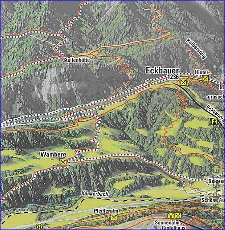 carte de Garmisch-Partenkirchen en allemand