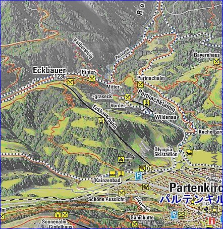 mapa de Garmisch-Partenkirchen em alemao