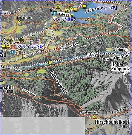 carte de Garmisch-Partenkirchen en allemand