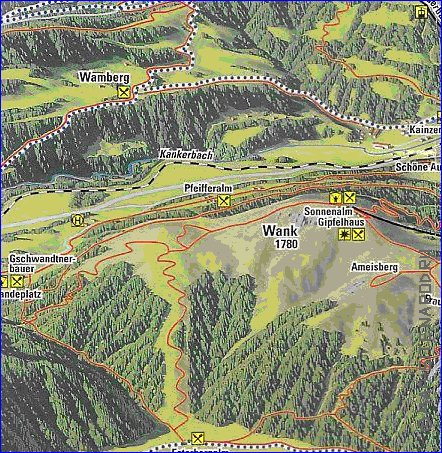 mapa de Garmisch-Partenkirchen em alemao