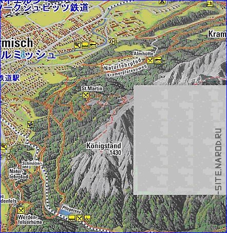 carte de Garmisch-Partenkirchen en allemand