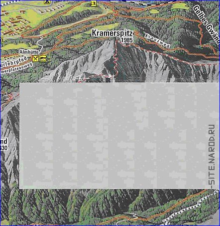 carte de Garmisch-Partenkirchen en allemand