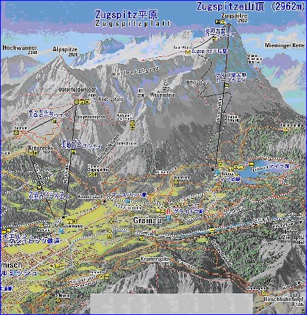 carte de Garmisch-Partenkirchen en allemand