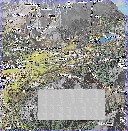 carte de Garmisch-Partenkirchen en allemand