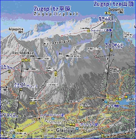 carte de Garmisch-Partenkirchen en allemand