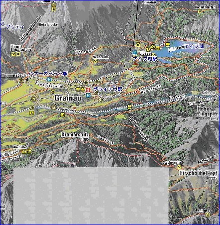 carte de Garmisch-Partenkirchen en allemand