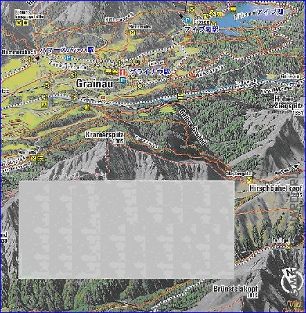 carte de Garmisch-Partenkirchen en allemand