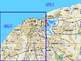 mapa de Havana em ingles