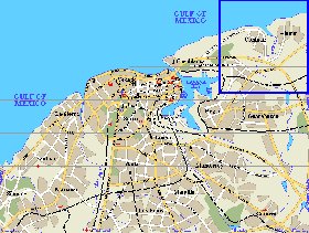 mapa de Havana em ingles