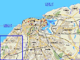 mapa de Havana em ingles