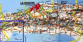 mapa de  provincia Provincia de La Habana em espanhol