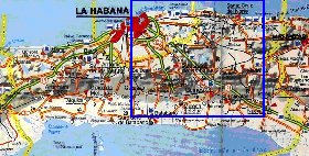 mapa de  provincia Provincia de La Habana em espanhol