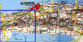 mapa de  provincia Provincia de La Habana em espanhol