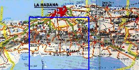 mapa de  provincia Provincia de La Habana em espanhol