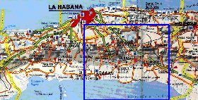 mapa de  provincia Provincia de La Habana em espanhol