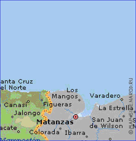 carte de  la province Province de La Habana