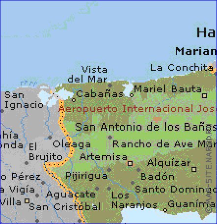 mapa de  provincia Provincia de La Habana