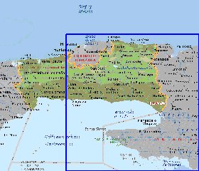 carte de  la province Province de La Habana