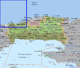 carte de  la province Province de La Habana