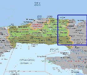 carte de  la province Province de La Habana