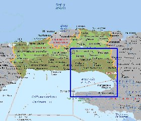 carte de  la province Province de La Habana