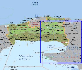 carte de  la province Province de La Habana