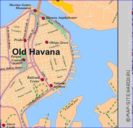 carte de La Havane