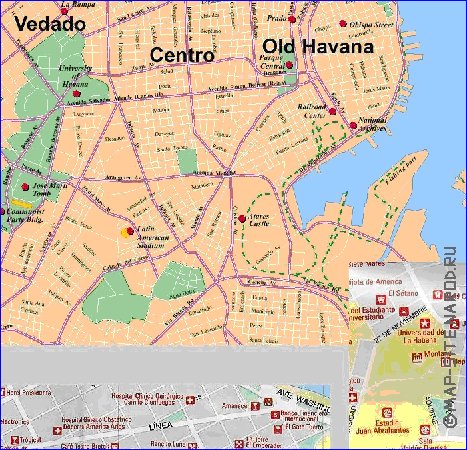carte de La Havane