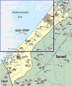 carte de Gaza