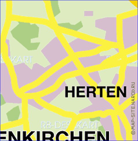 carte de Gelsenkirchen