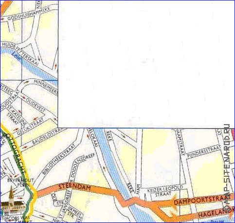 carte de Gand en neerlandais