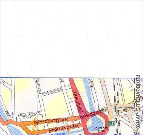 carte de Gand en neerlandais